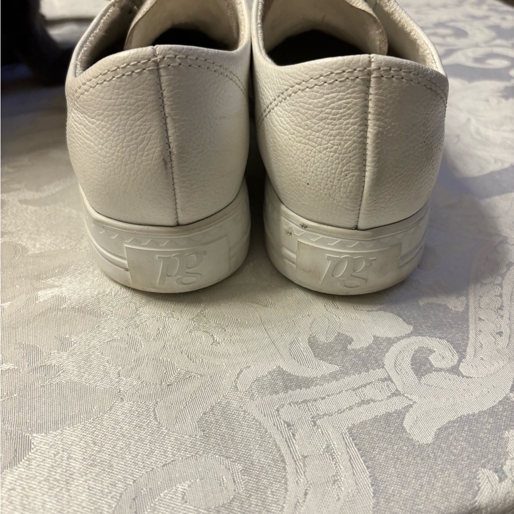 Paul Green Hadley Classic White Leather Women's Sneakers - Picture 5 of 7